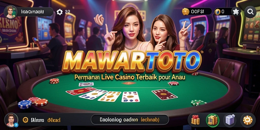 Tampilan gameplay mendebarkan di MAWARTOTO dengan dealer langsung.