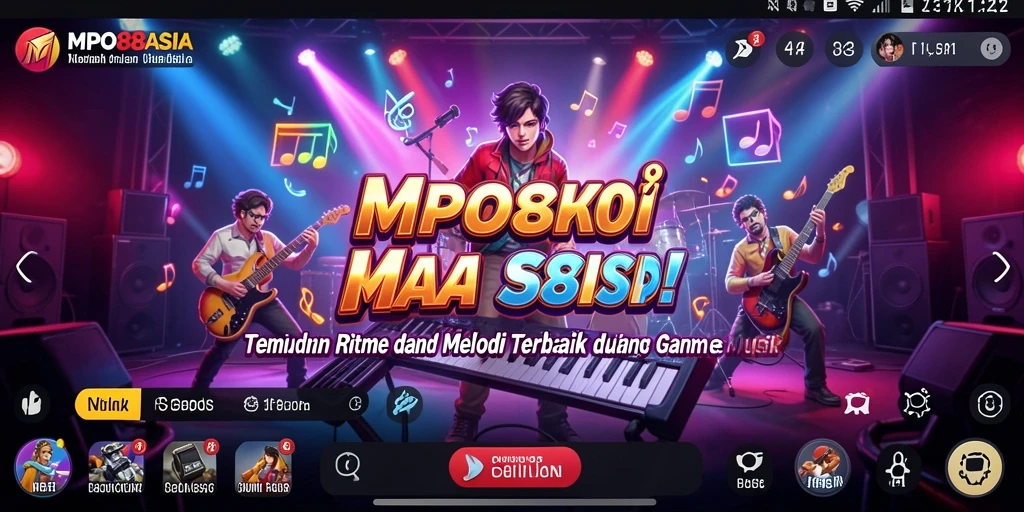 Tampilan Screenshot MPO88ASIA yang menunjukkan kesenangan bermain musik.
