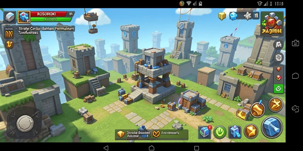 Tangkapan layar gameplay <strong>ROSOHOKI</strong> menampilkan strategi mendalam dalam Tower Defense.
