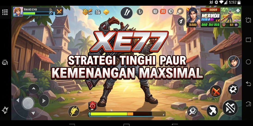 Tampilan screenshot gameplay XE77 menampilkan aksi strategi yang mendebarkan.